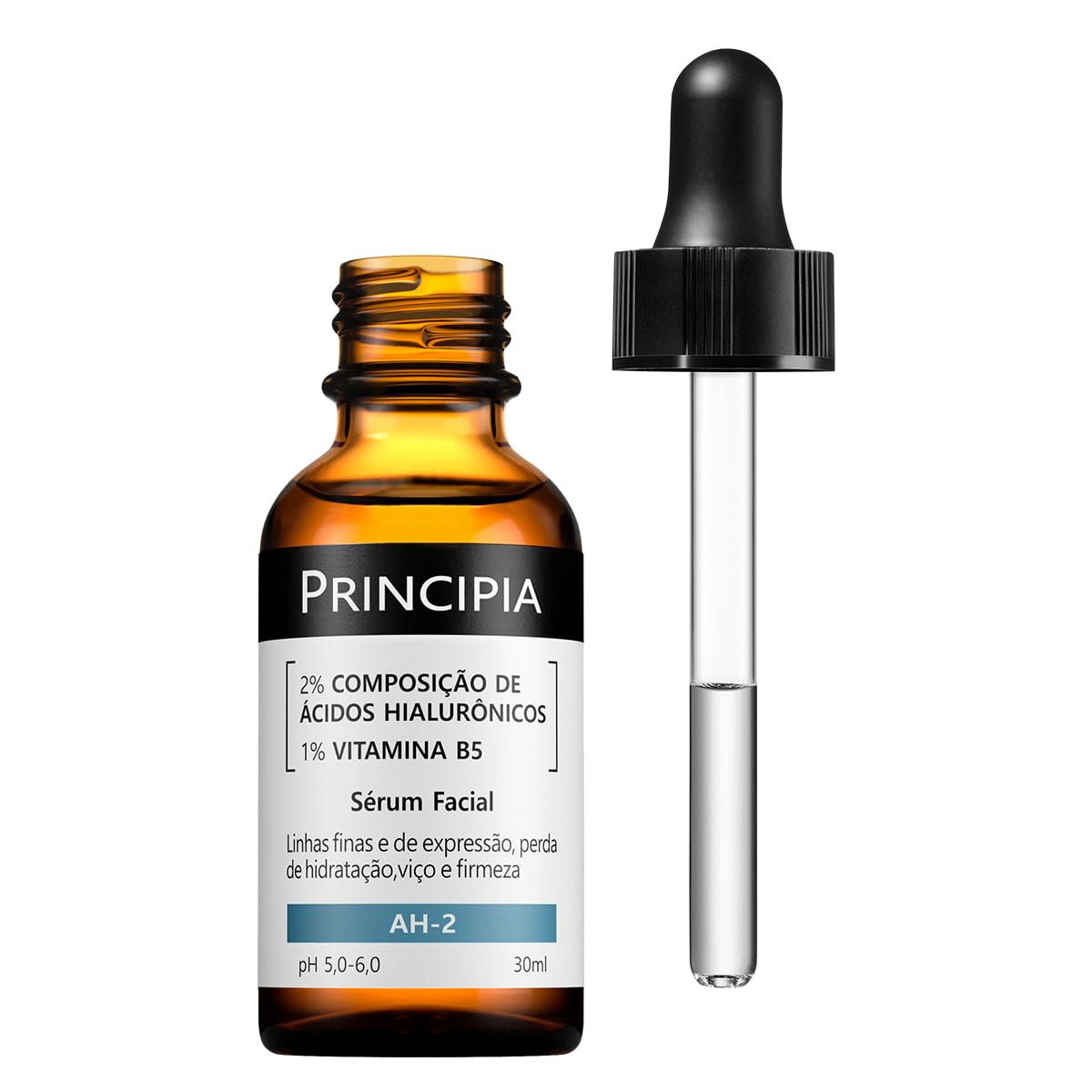 PRINCIPIA, Sérum 2% Ácidos Hialurônicos + Vitamina B5 AH-2- Hidratante Antissinais com 30ml