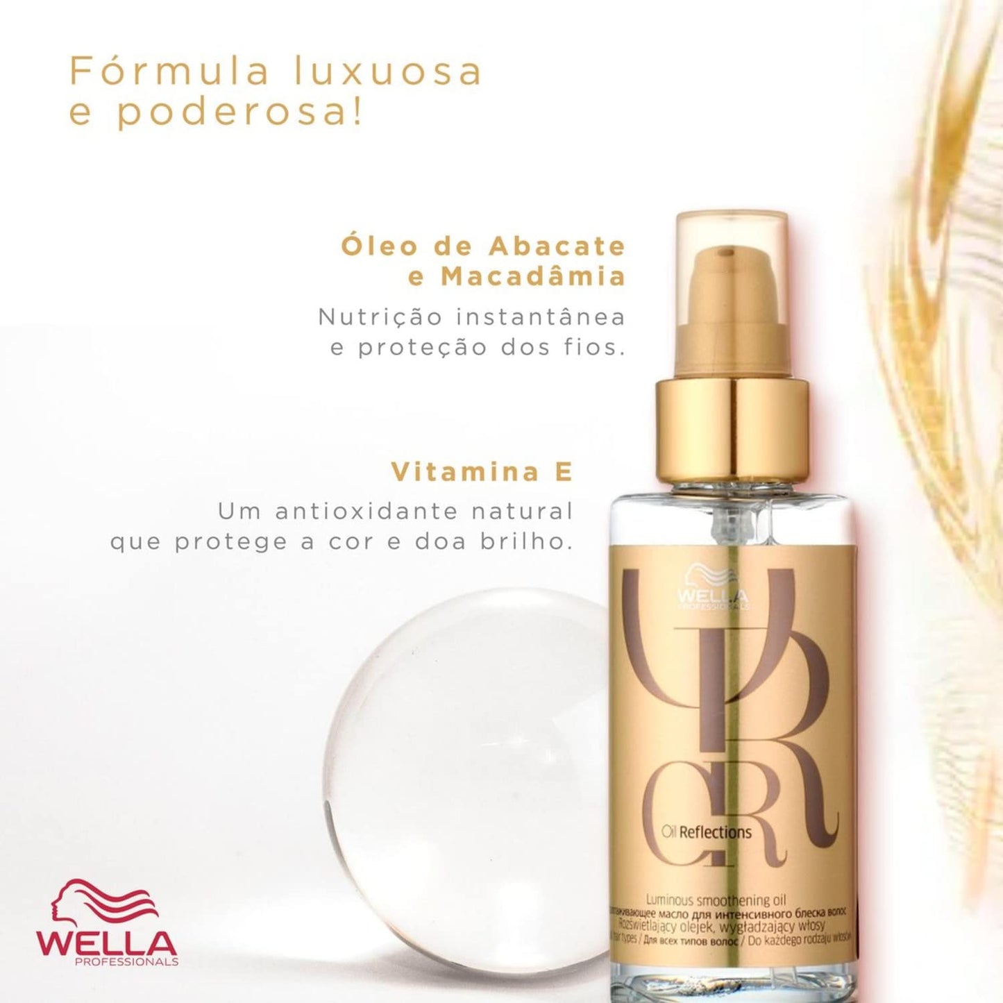 Wella Oil Reflections Óleo Suavizante Tratamento 100ml