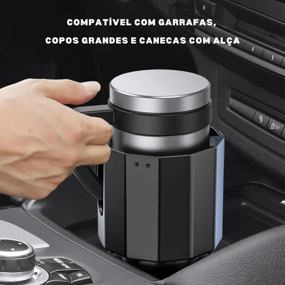 Porta-Copos FlexSecure – O Suporte Perfeito para Bebidas no Carro