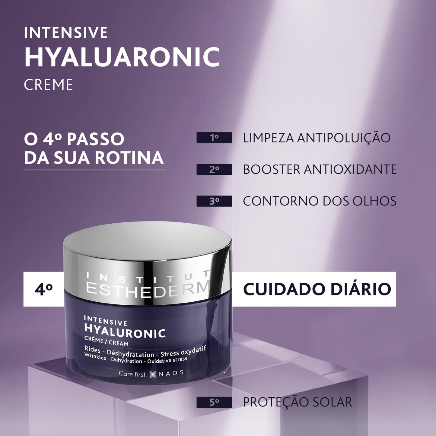ESTHEDERM Creme Facial Antissinais Intensive Hyaluronic 50ml