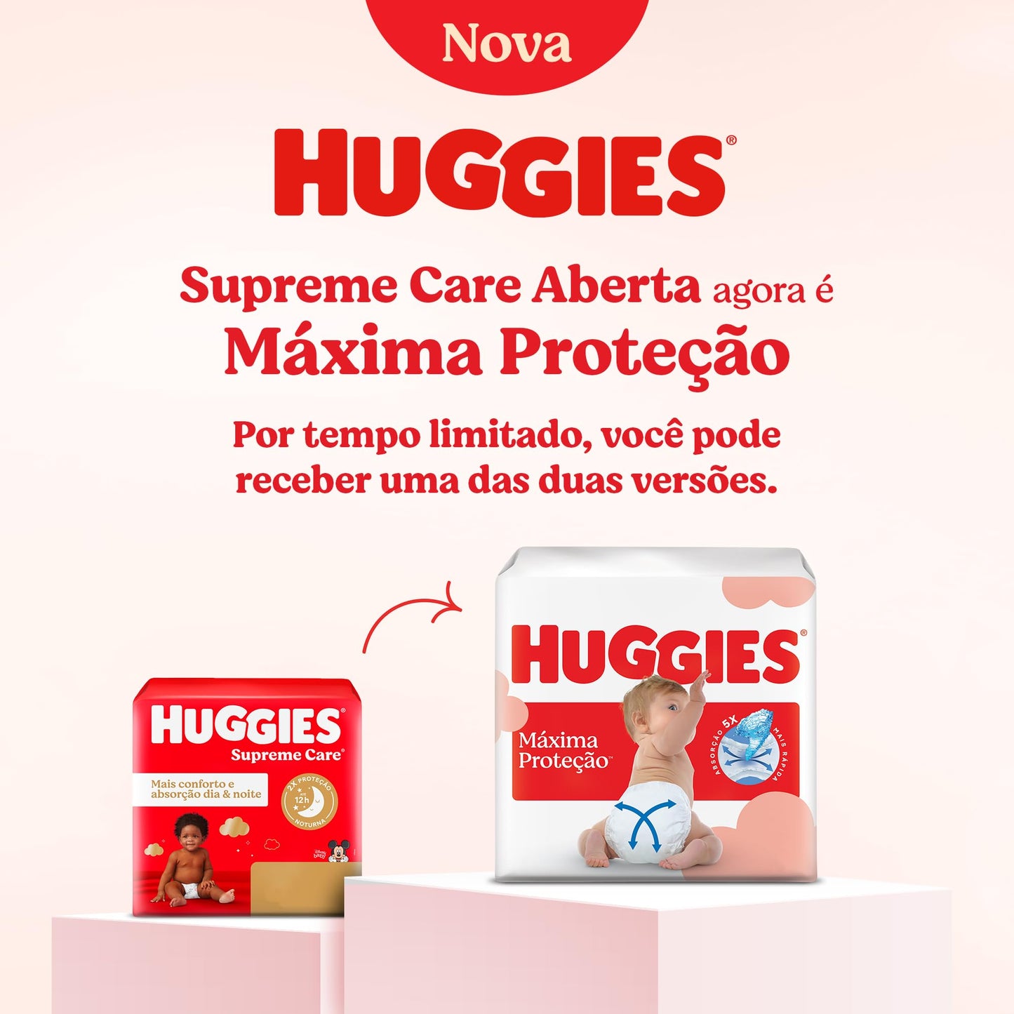 Huggies, Fralda Supreme Care, G, 160 fraldas
