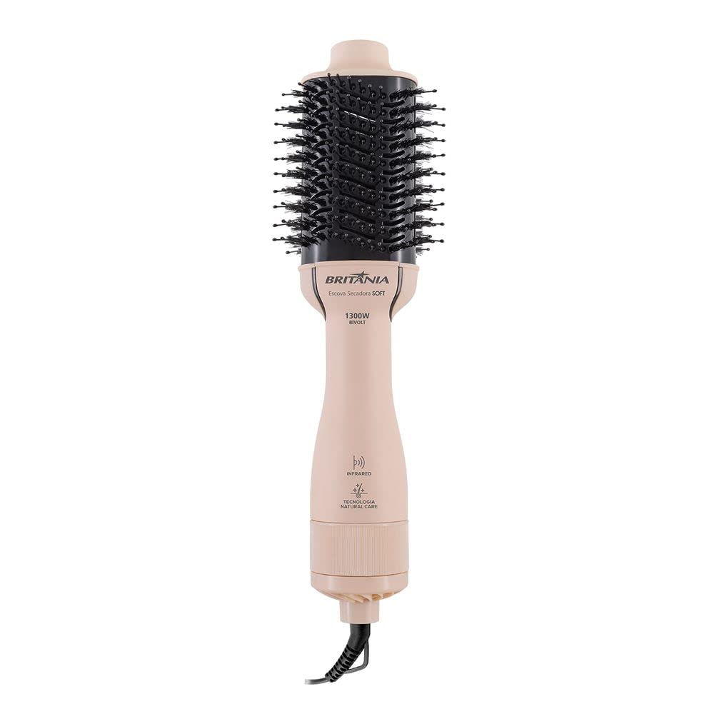 Escova Secadora Britânia Soft 4 em 1 1300W BEC07R Bivolt