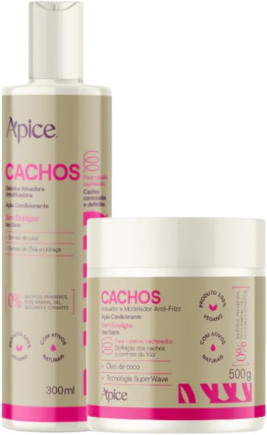 Kit Apse Finalizadores de Cachos, Ativador + Gelatina