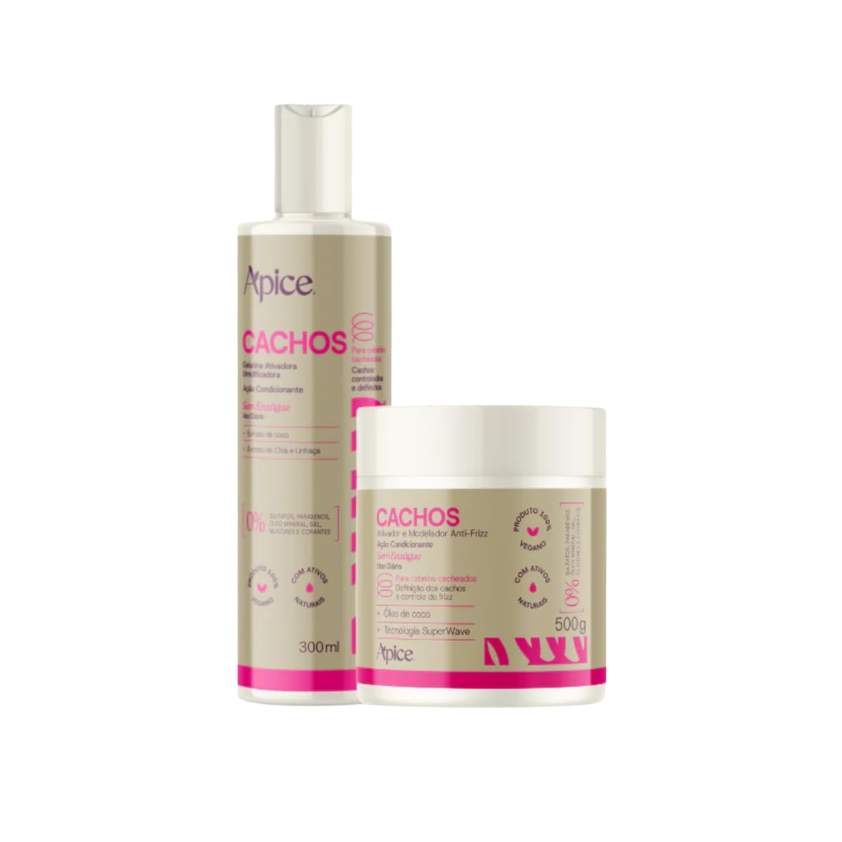 Kit Apse Finalizadores de Cachos, Ativador + Gelatina