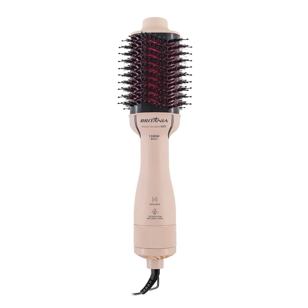 Escova Secadora Britânia Soft 4 em 1 1300W BEC07R Bivolt