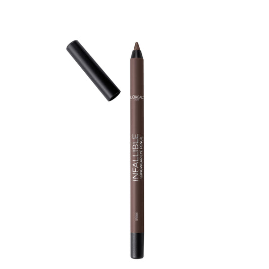 L’Oréal Paris Lápis Delineador Pro-Last Da Makeup Infallible, À Prova D'Água E Resistente A Manchas, Desliza Facilmente Para Criar Qualquer Visual, Marrom, 0,042 Oz.