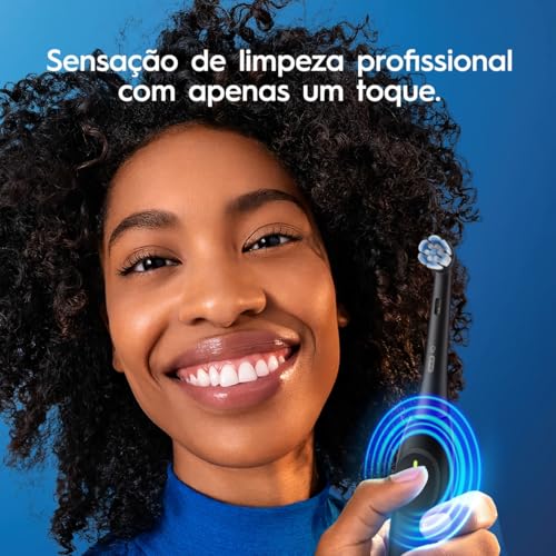 Escova de Dente Elétrica Oral-B Series iO2 para dentes 100% mais Limpos vs. uma Escova de Dente Manual Regular