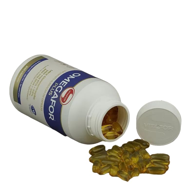 Ômega 3 Omegafor Plus 240 Caps Vitafor – IFOS, Alta Concentração EPA DHA, Sem Odor