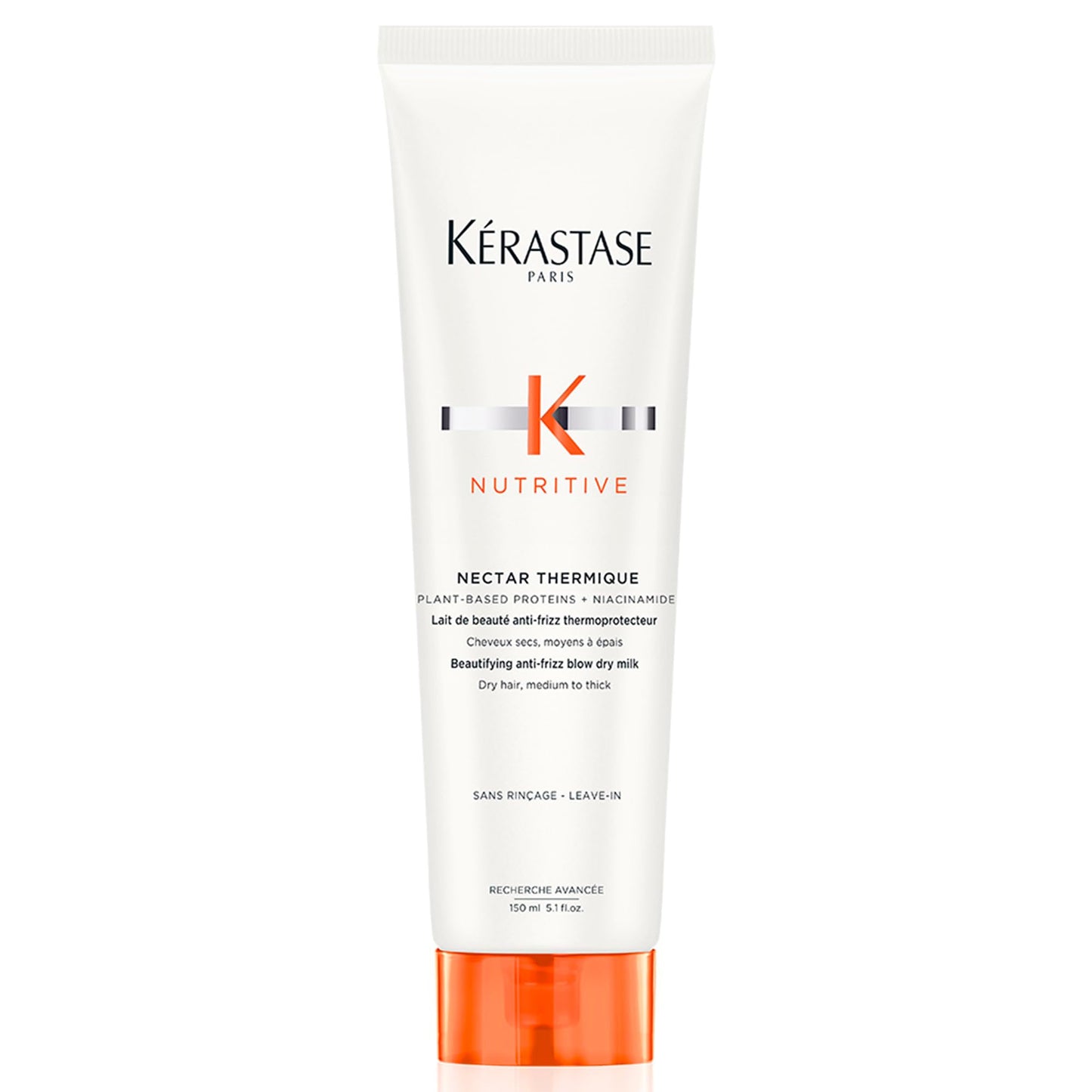 Kérastase Nutritive Nectar Thermique, Leave-In Protetor Térmico Anti Ressecamento com Proteínas Vegetais e Niacinamida para Cabelos Médios a Grossos,150ml
