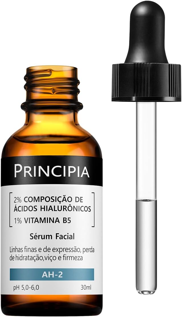 PRINCIPIA, Sérum 2% Ácidos Hialurônicos + Vitamina B5 AH-2- Hidratante Antissinais com 30ml