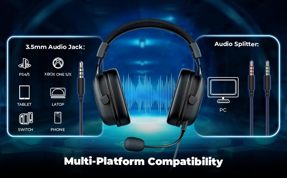 Fone Gamer Havit HV‑H2002d – Drivers Potentes, Microfone Omnidirecional, Multi‑Plataformas