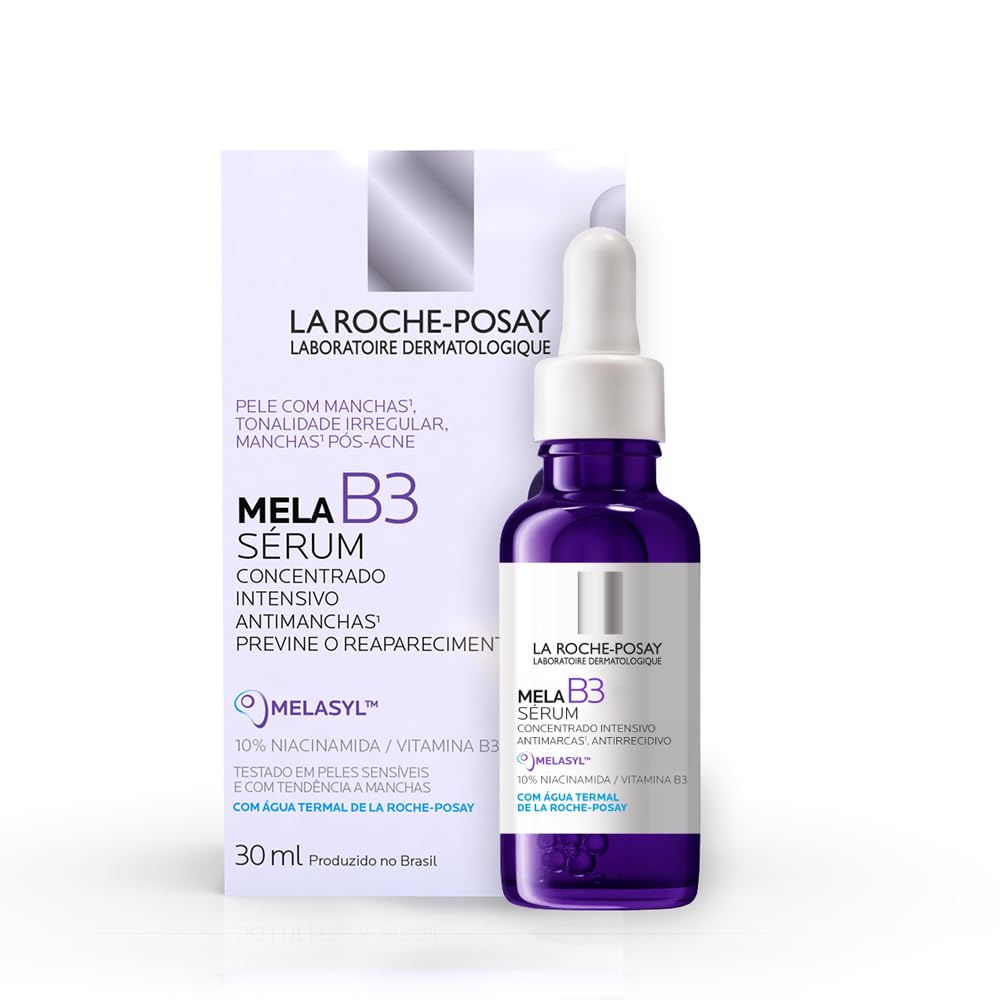 La Roche-Posay Mela B3 Sérum Antimanchas Concentrado, com Novo Ativo Melasyl™ e 10% Niacinamida, Corrige Manchas Solares e Pós-Acne, Previne Reaparecimento, 30ml