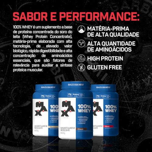 Max Titanium 100% Whey - 900G Baunilha -