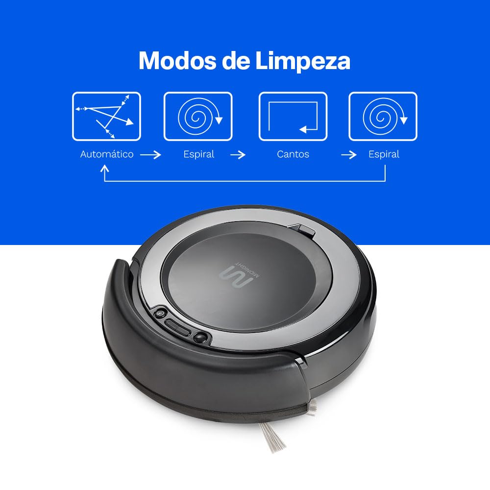Aspirador Robô Multi Midnight – Varre, Aspira, Passa Pano – Ideal p/ Pets