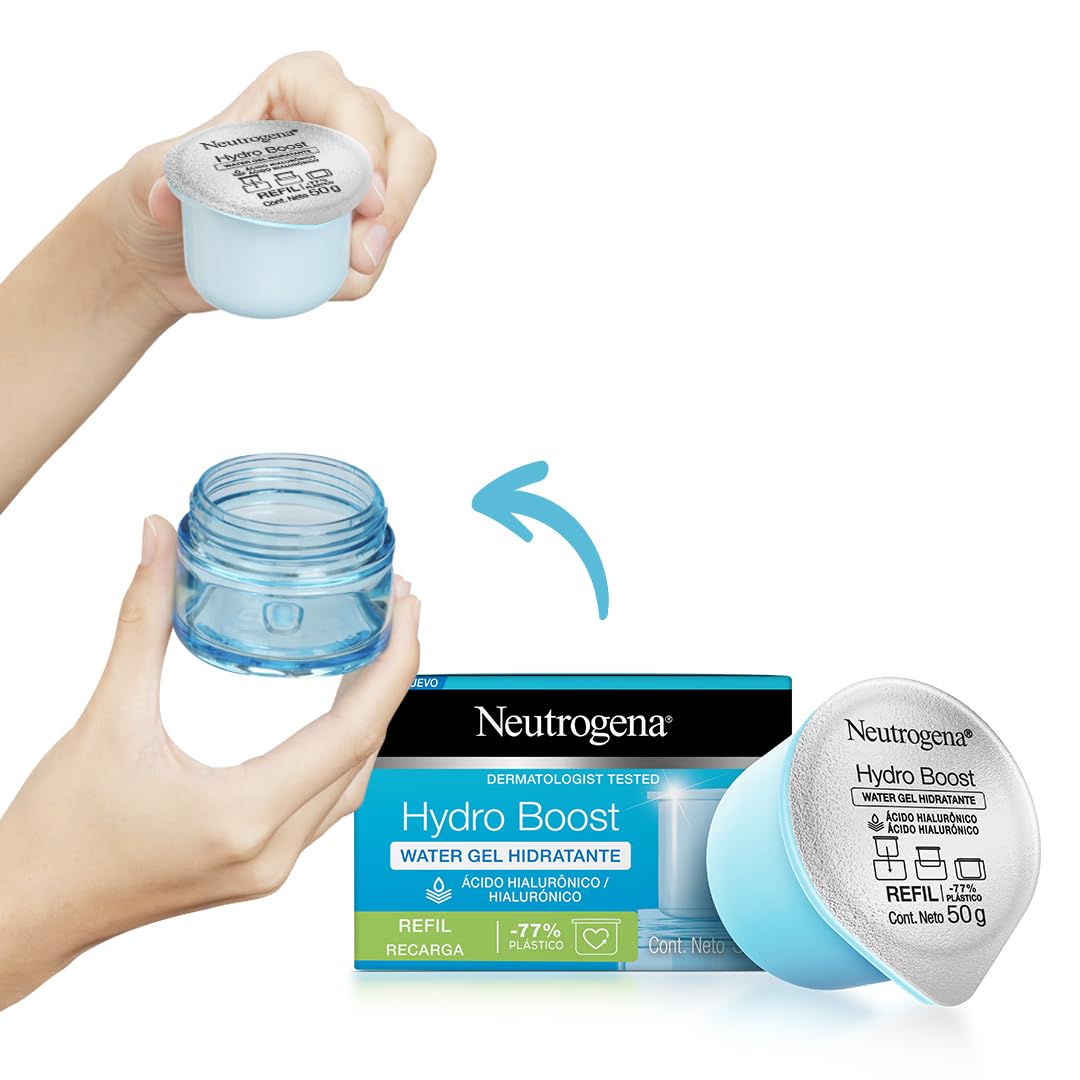 Neutrogena Hidratante Facial Hydro Boost Water Gel 50g + Refil Hydro Boost Water Gel 50g