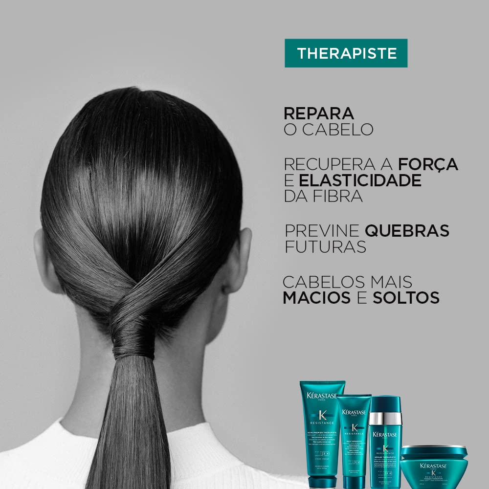 Kérastase Máscara Reconstrutora Résistance 200ml – Força e Brilho para Cabelos Danificados
