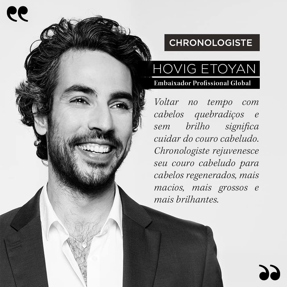 Kérastase Shampoo Chronologiste Bain Régénérant, Todos os tipos de cabelos, Regeneração, Ácido Hialurônico, Abyssine, Vitamina E, 250 ml