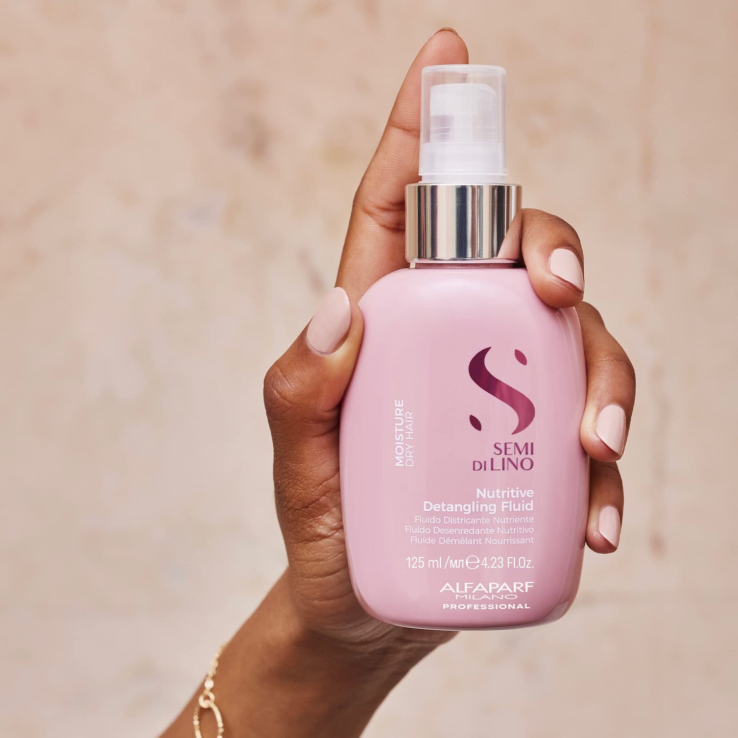 Alfaparf Milano Semi di Lino Moisture, Leave-in Profissional Desembaraçante Nutritivo para Cabelos Secos, Hidrata, Nutre e Amacia, Com Proteção Térmica 125ml