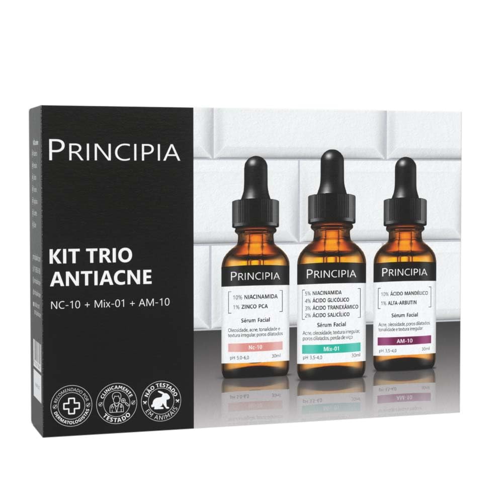 PRINCIPIA, Kit Trio Antiacne NC-10 + Mix-01 + AM-10
