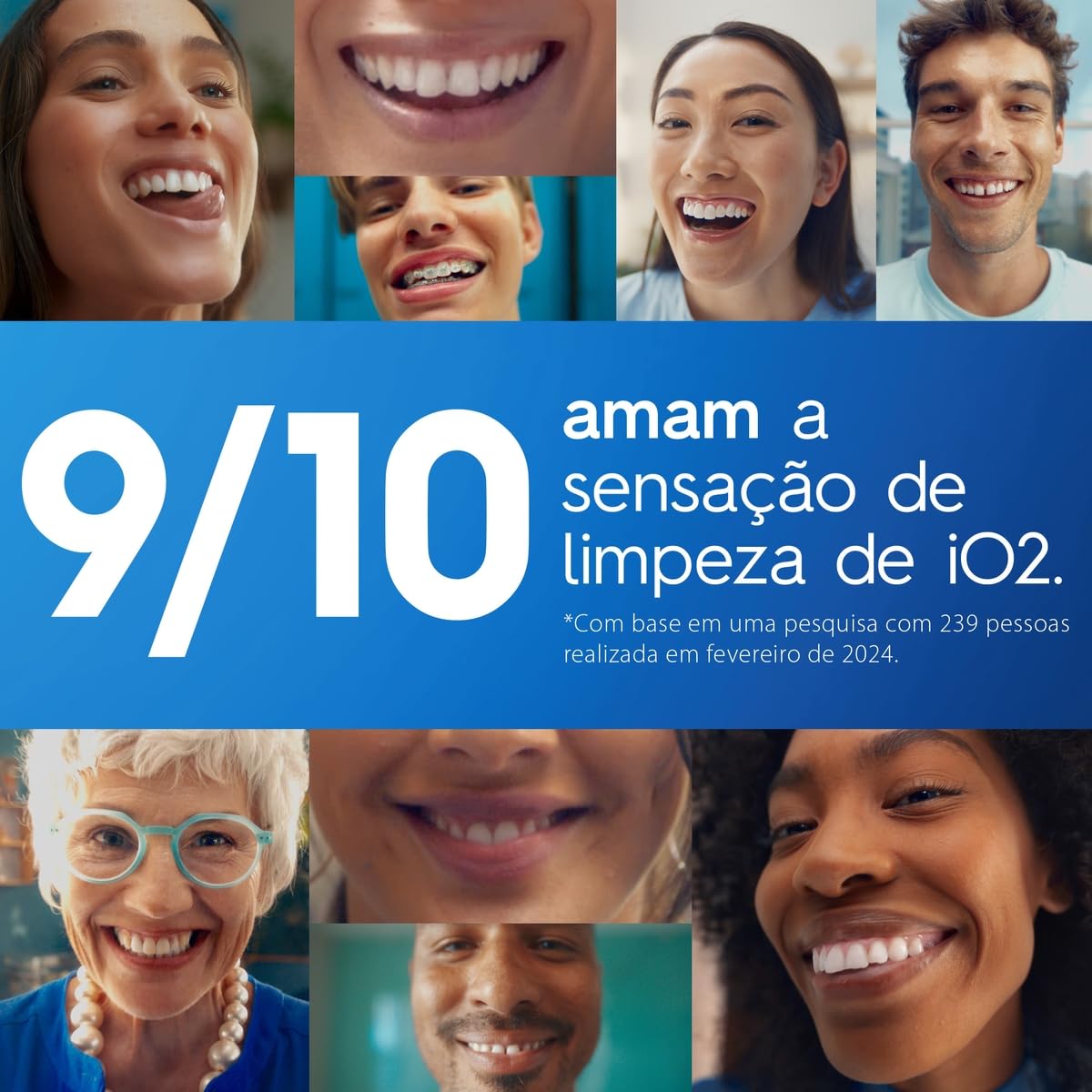 Escova de Dente Elétrica Oral-B Series iO2 para dentes 100% mais Limpos vs. uma Escova de Dente Manual Regular