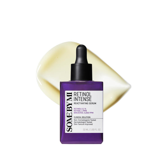 SOME BY MI Sérum reativador intenso retinol – 50 ml – Soro coreano Bakuchiol Retinol para firmar o rosto – Melhora os sinais de envelhecimento, minimiza o tamanho dos poros e refina a textura da pele