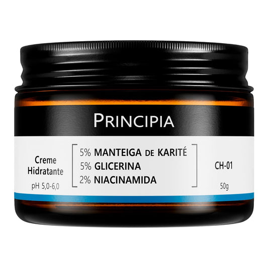PRINCIPIA, Creme Hidratante Facial 5% Manteiga de Karité + 5% Glicerina + 2% Niacinamida CH-01 com 50g