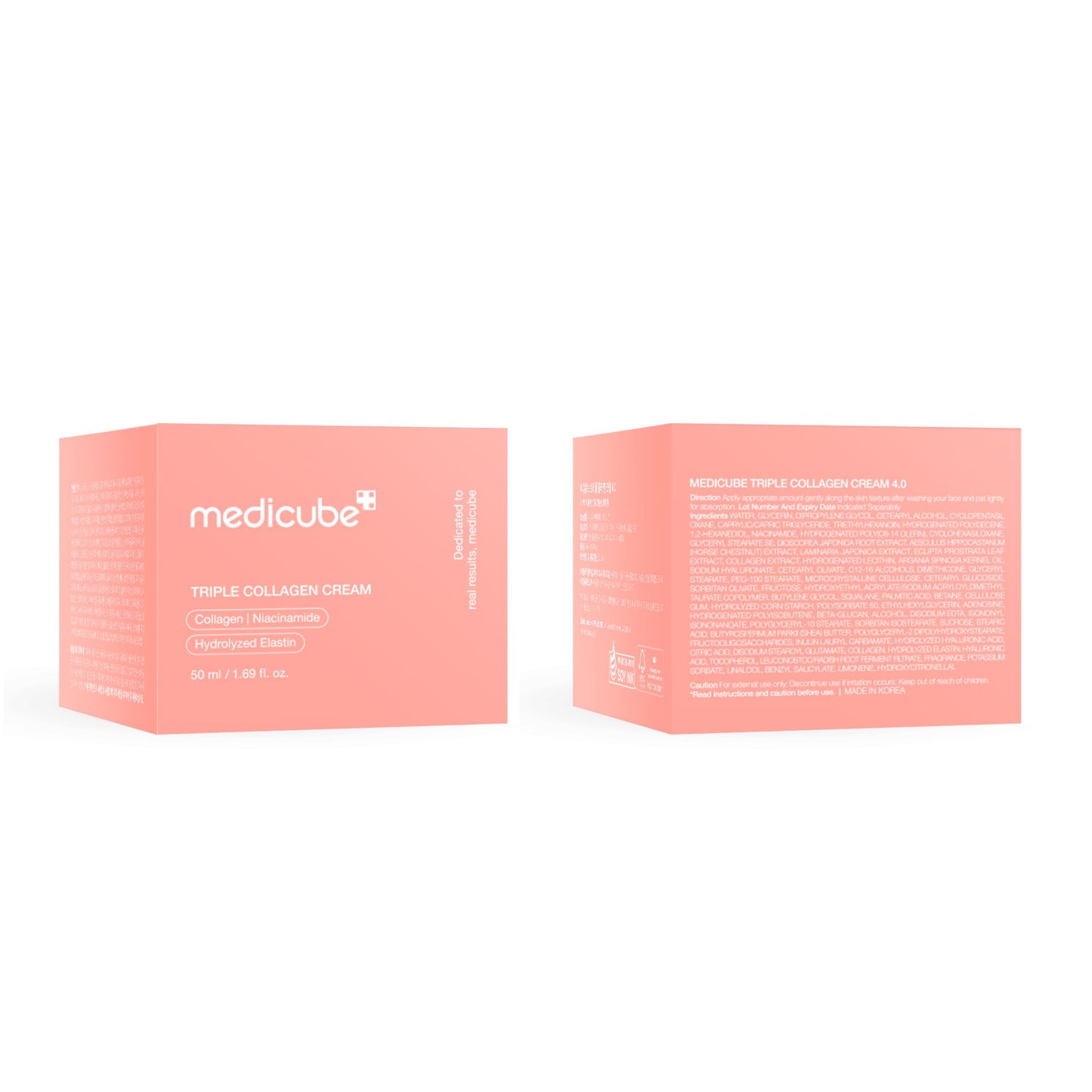 medicube Creme De Colágeno Triplo - Hidratante E Firmador Com Ácido Hialurônico, Elastina Premium, Manteiga Karité, Cuidado Antirrugas Aumenta A Elasticidade, Coreano Para Pele, 1,69 Oz