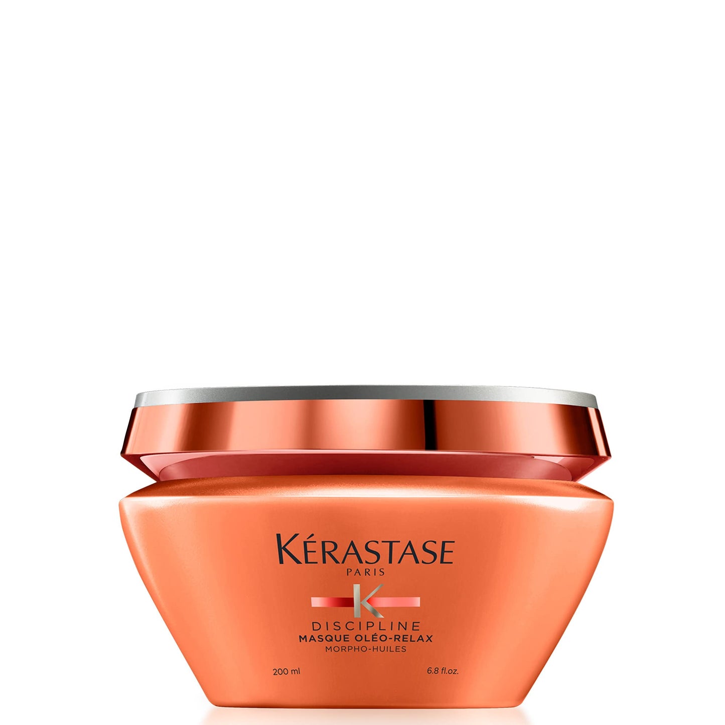 Kérastase Discipline Masque Oléo-Relax, Máscara Capilar de Hidratação Para Cabelos com Frizz e Volume, Redução de Volume e Ação Antifrizz 24h, com Complexo Morpho-Huiles, 200ml