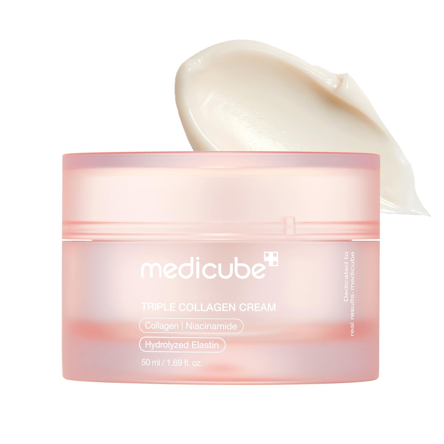 medicube Creme De Colágeno Triplo - Hidratante E Firmador Com Ácido Hialurônico, Elastina Premium, Manteiga Karité, Cuidado Antirrugas Aumenta A Elasticidade, Coreano Para Pele, 1,69 Oz