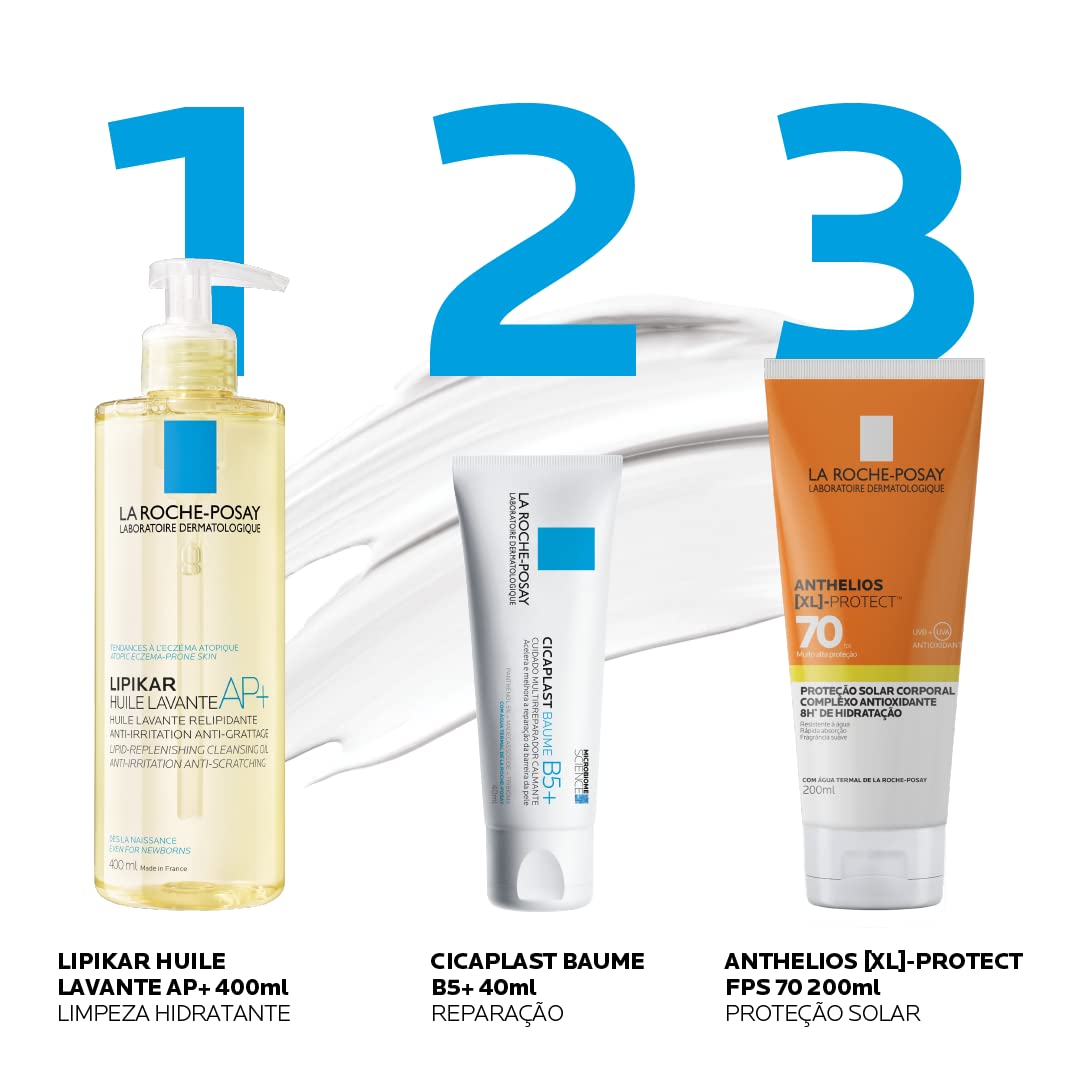 La Roche-Posay Cicaplast Baume B5, Creme Calmante Multirreparador para Pele Sensível, Seca ou Irritada, com Pantenol B5, Madecassoside, sem Perfume, Restaurador da Barreira Cutânea, 40ml