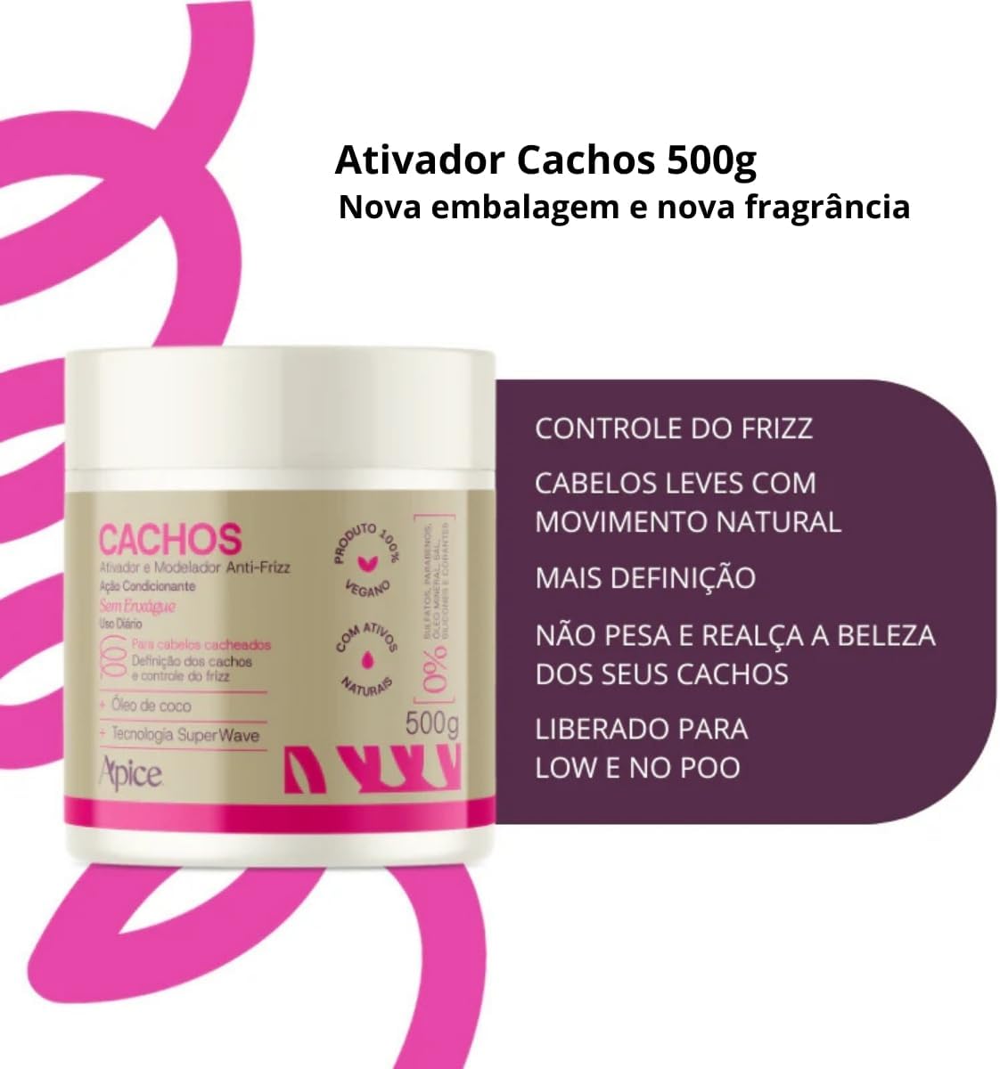 Kit Apse Finalizadores de Cachos, Ativador + Gelatina