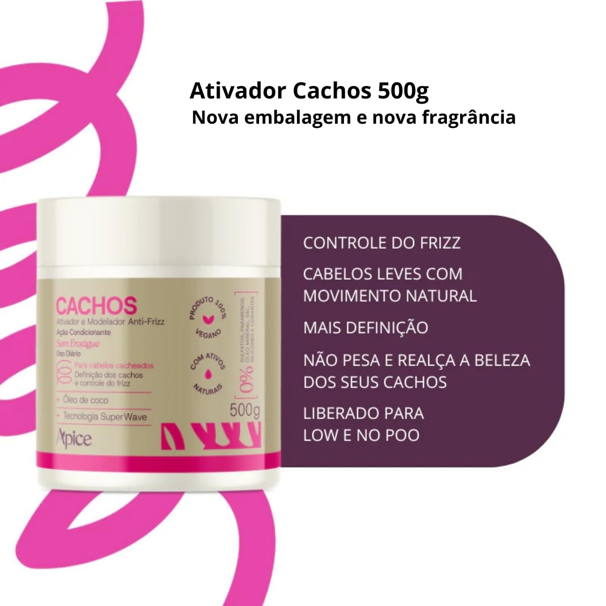 Kit Apse Finalizadores de Cachos, Ativador + Gelatina