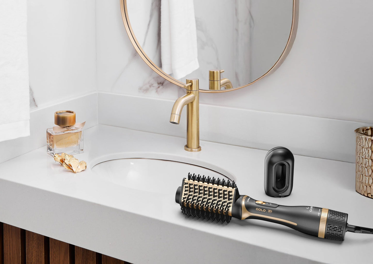 GA.MA ITALY Escova Secadora Multicabeças Gold Ion 3D - Bivolt