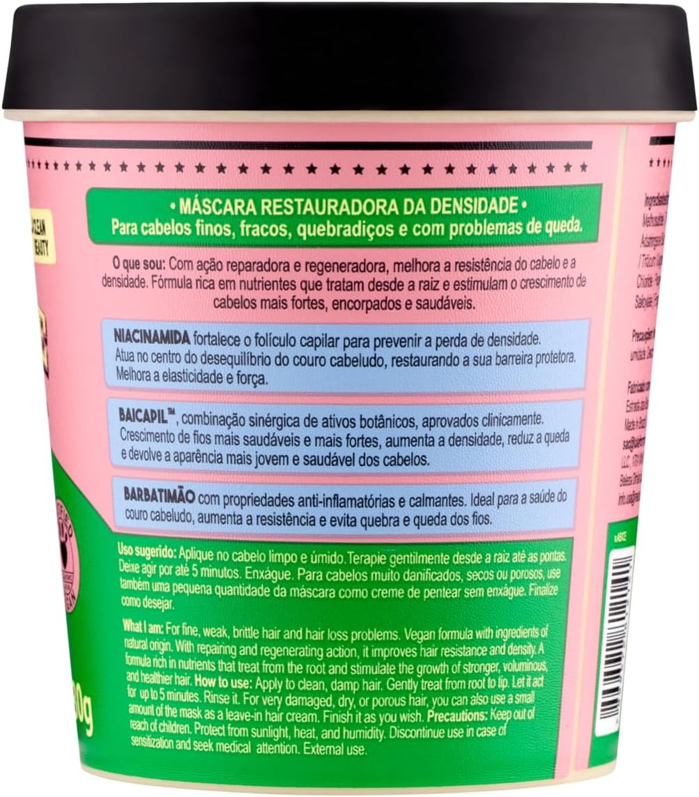 Densidade Máscara Capilar 230g , Lola Cosmetics