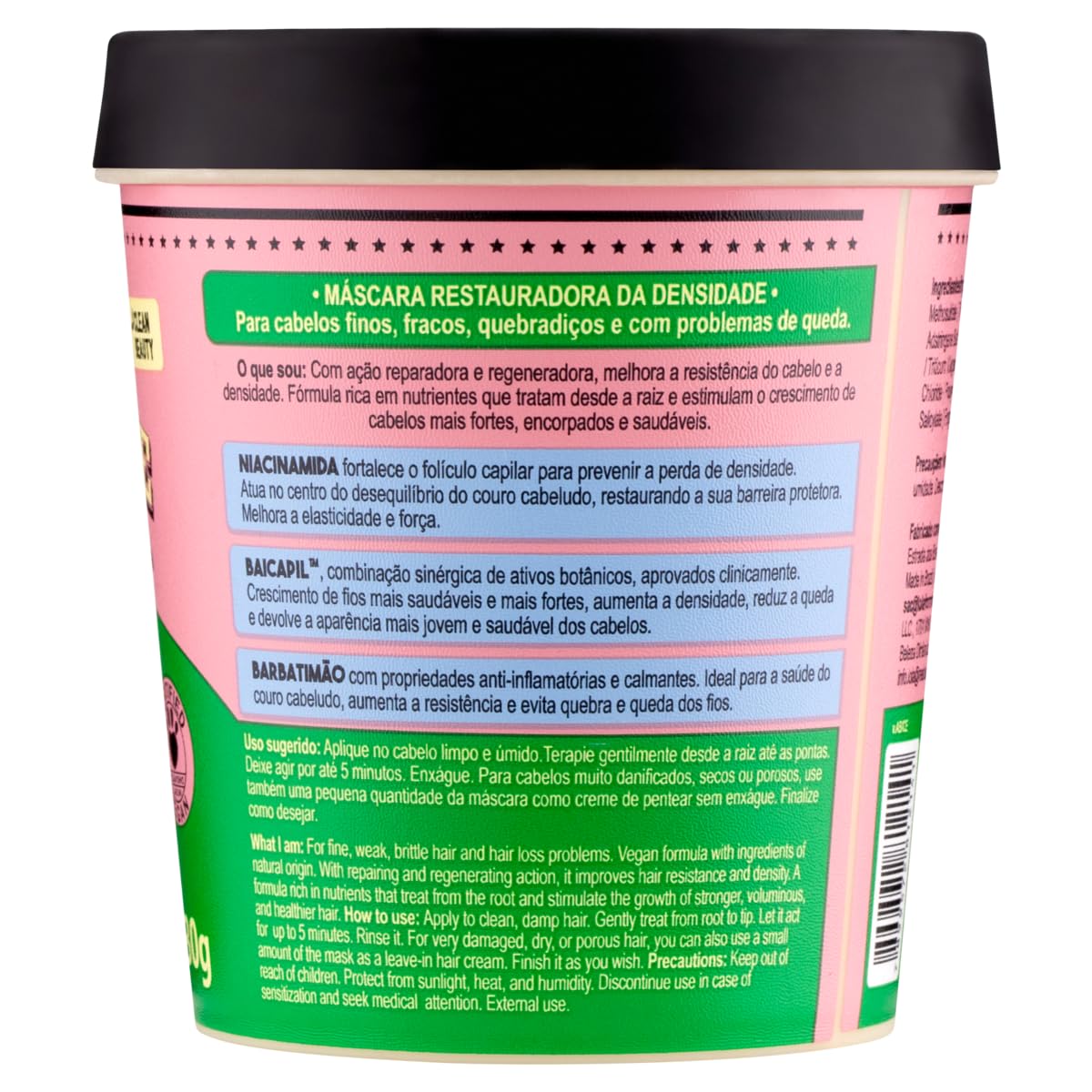 Densidade Máscara Capilar 230g , Lola Cosmetics