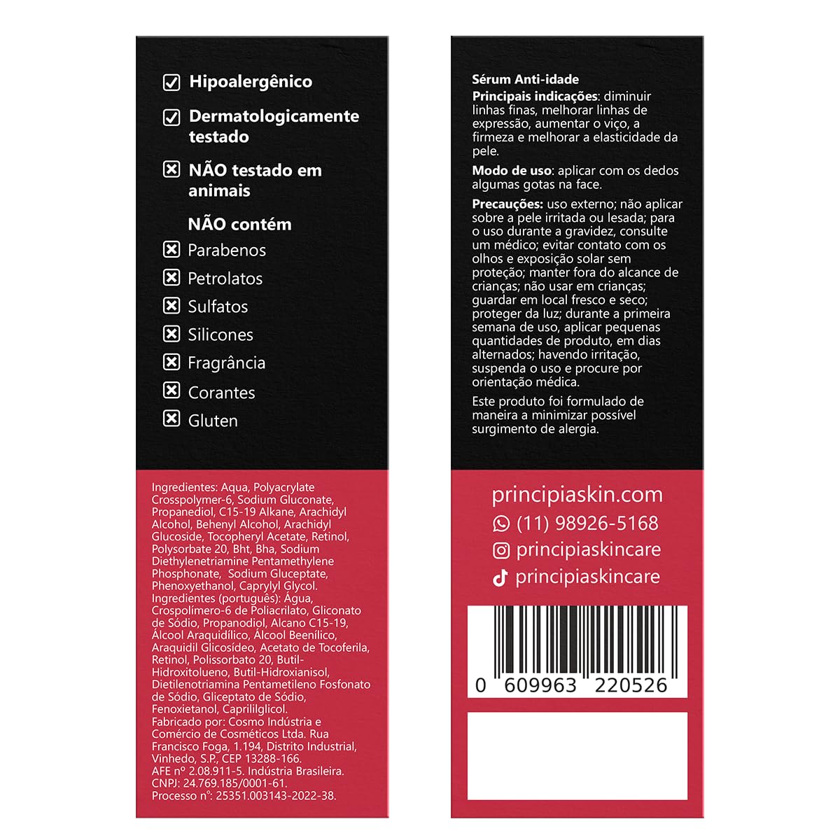 Sérum Principia Retinol 0,3% + Vitamina E - Rn-0,3 Skincare