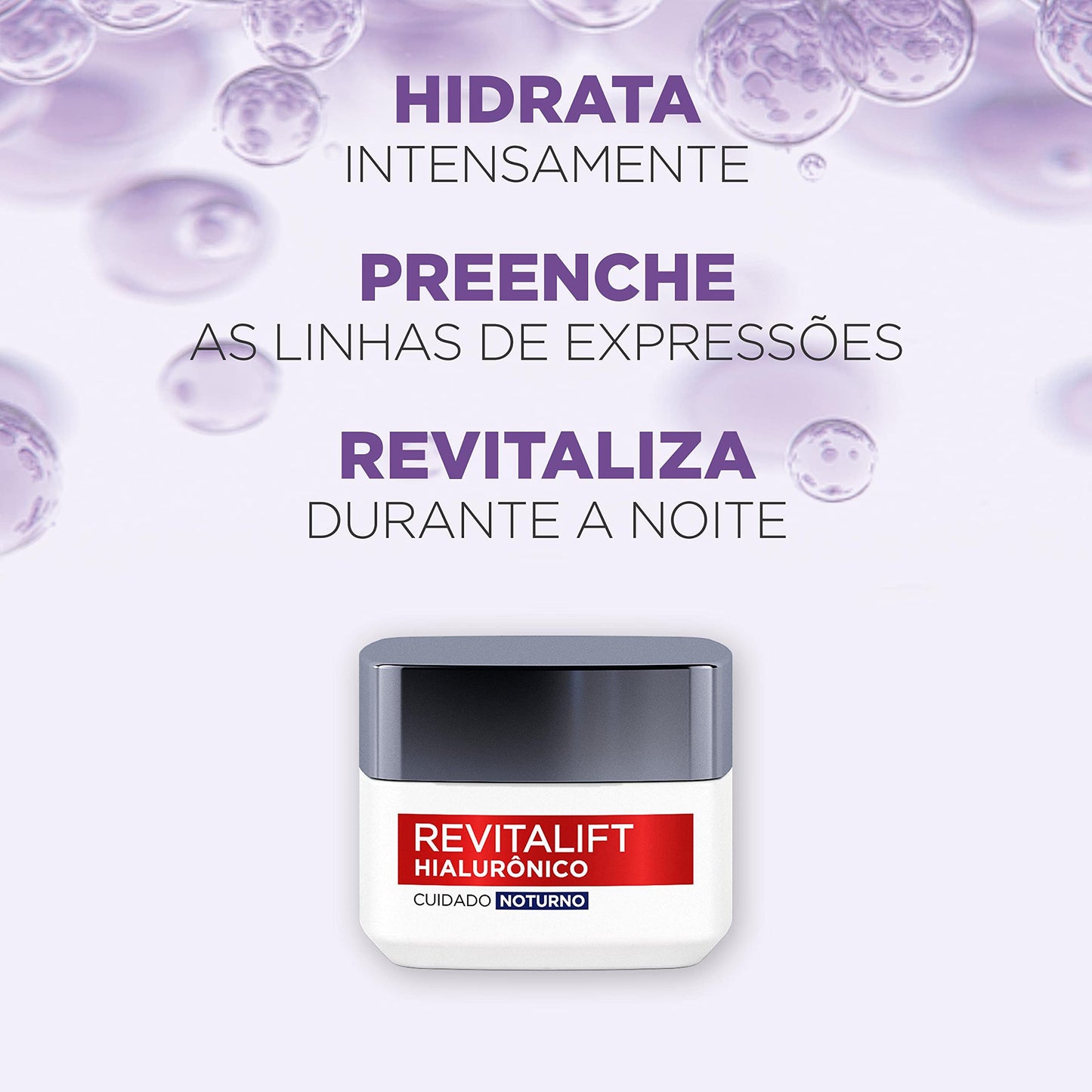 L'Oréal Paris Kit Sérum Preenchedor Facial Anti-Idade 30Ml + Creme Facial Anti-Idade Revitalift Hialurônico 49G