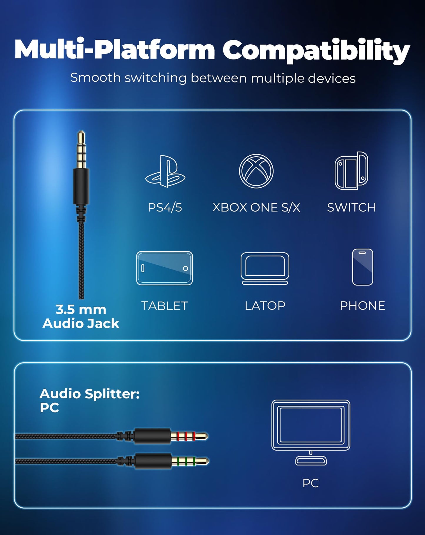 Fone Gamer Havit HV‑H2002d – Drivers Potentes, Microfone Omnidirecional, Multi‑Plataformas