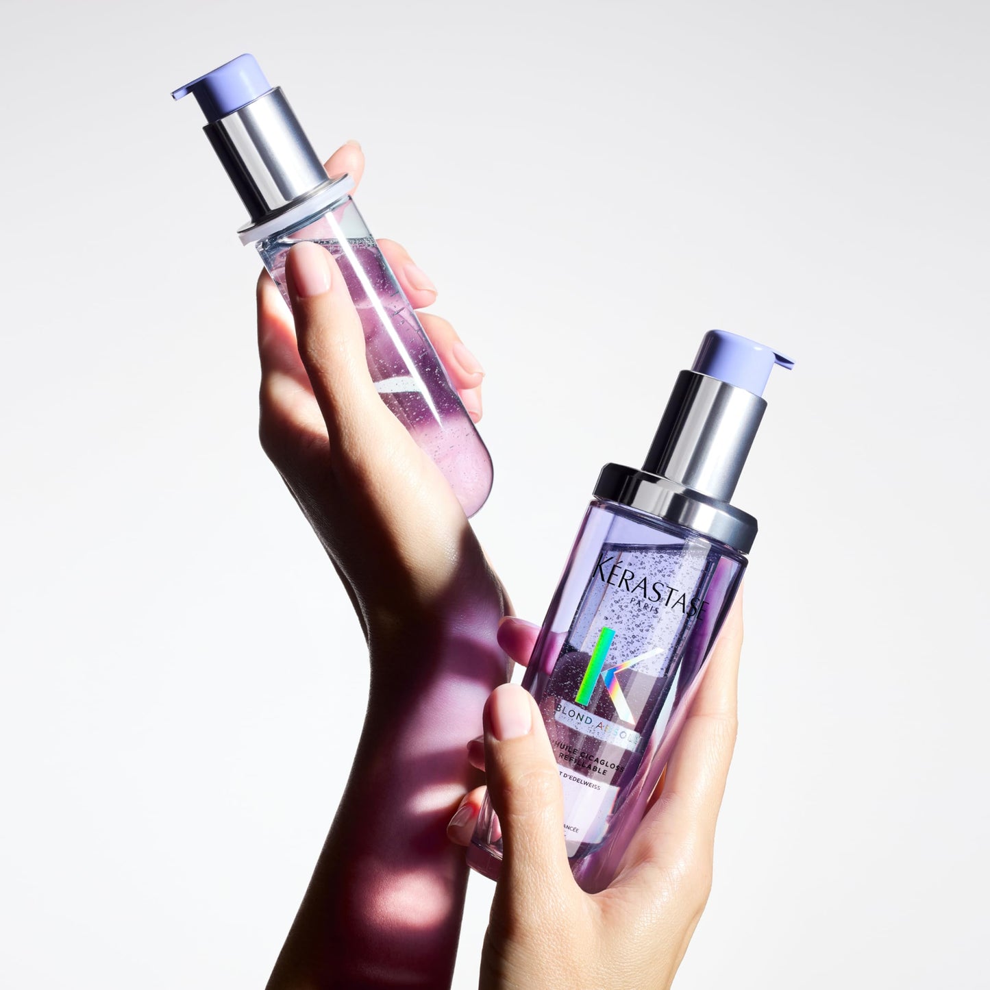 Kérastase, Óleo Capilar, Blond Absolu, L'Huile Cicagloss, para cabelos loiros, fornece hidratação profunda, recuperação de danos, efeito de brilho instantâneo, Refil, 75ml