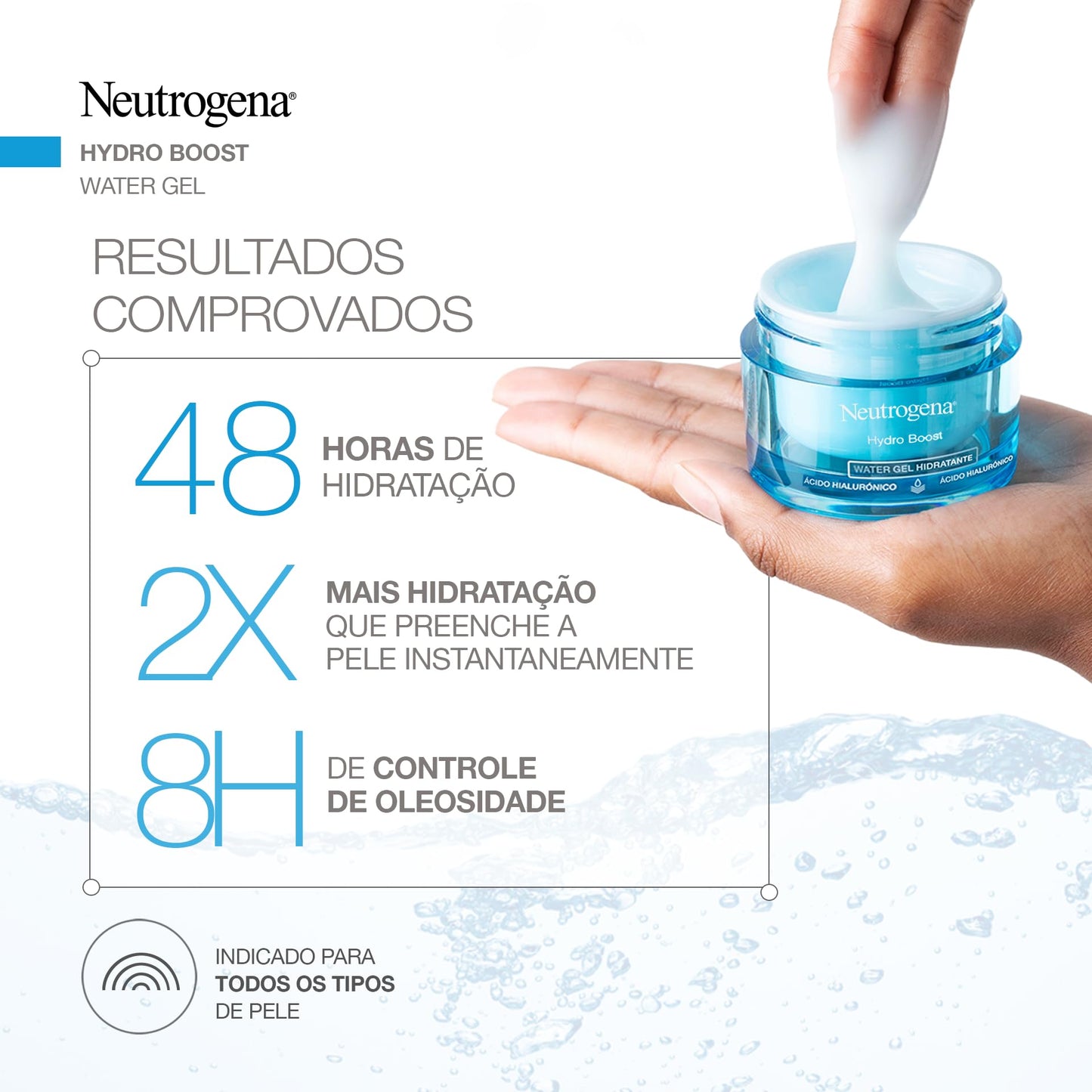 Neutrogena Hidratante Facial Hydro Boost Water Gel 50g + Refil Hydro Boost Water Gel 50g