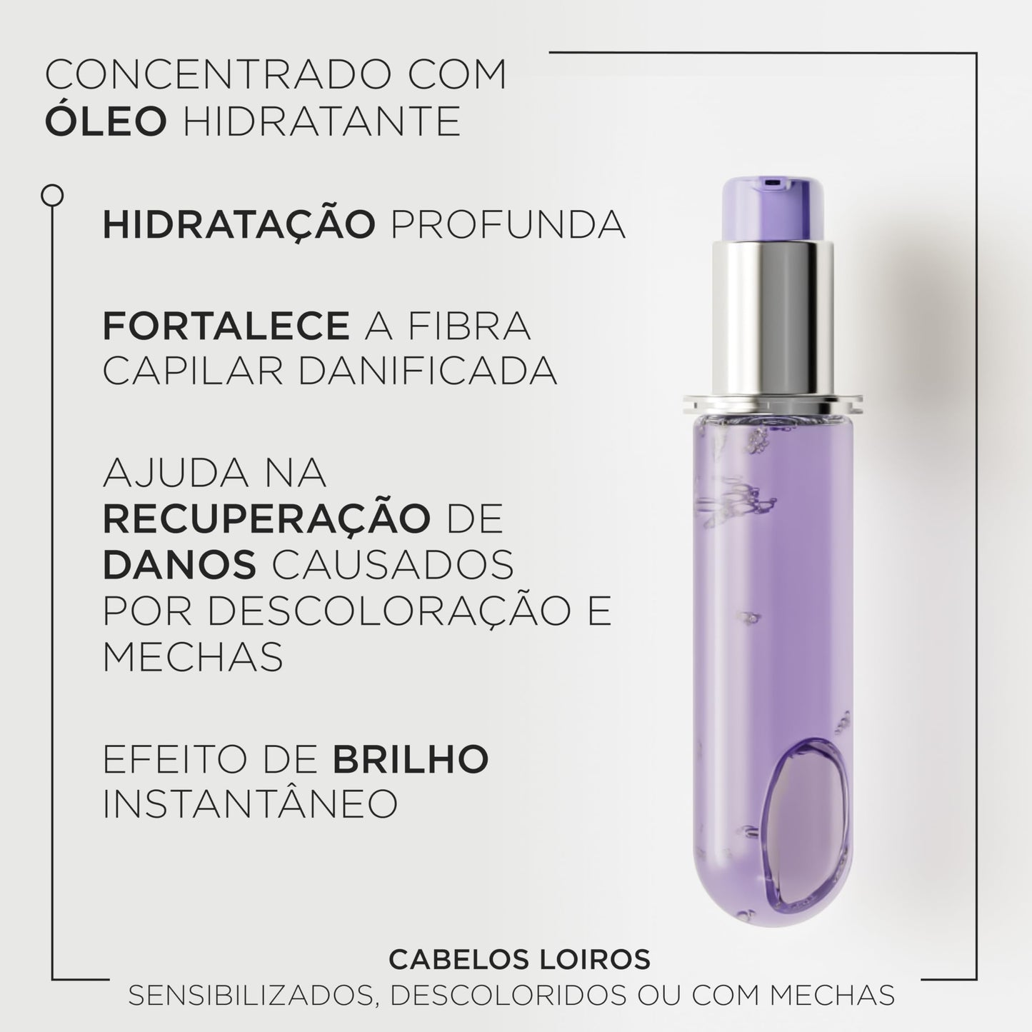 Kérastase, Óleo Capilar, Blond Absolu, L'Huile Cicagloss, para cabelos loiros, fornece hidratação profunda, recuperação de danos, efeito de brilho instantâneo, Refil, 75ml