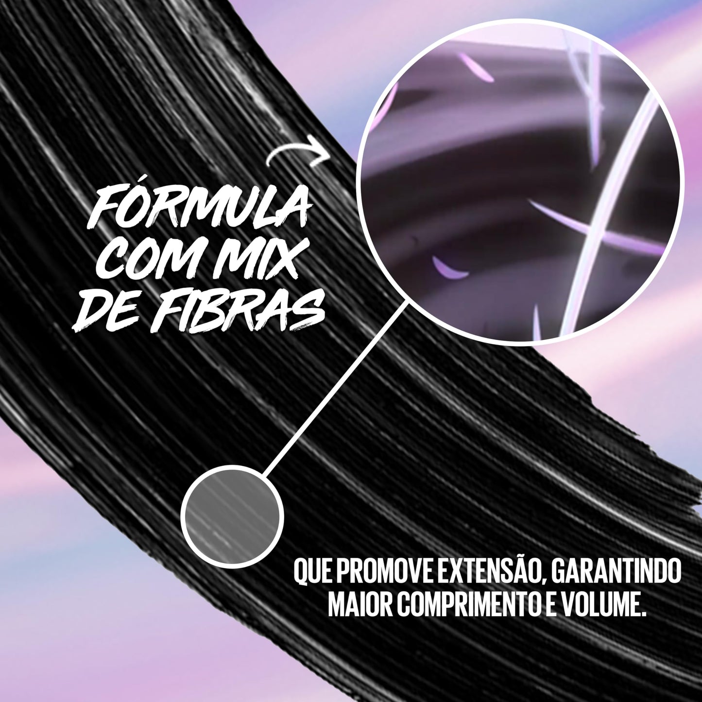Maybelline NY The Falsies Surreal Máscara de Cílios, Efeito 3D, À Prova D'Água com Mix de Fibras Ultra-Longas, Aplicador 6 Mil Cerdas, Até 24h de Duração, Volumizadora e Alongadora, Cor Preta, 10ml
