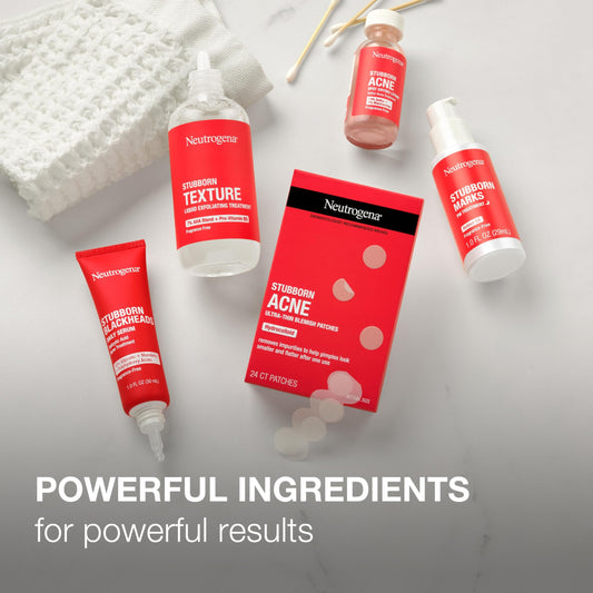 Neutrogena Pontos de manchas ultrafinos para acne teimosa, adesivos de espinhas para rosto, adesivos de acne, adesivos faciais hidrocolóides ultrafinos, uso noturno, adequado para todos os tipos de