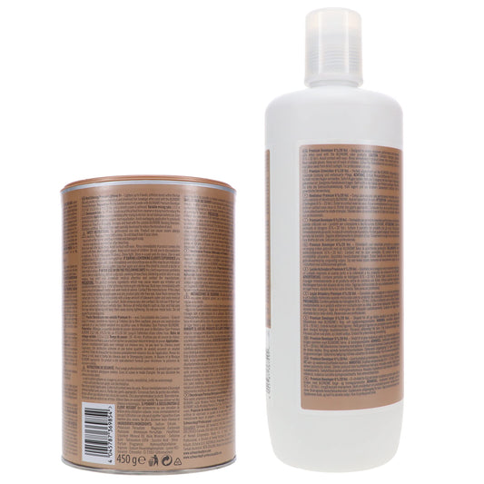 Schwarzkopf Professional Blond Me Premium Lift 9 Bleach e 6% Oil Formula Premium 20 volumes Developer Bundle