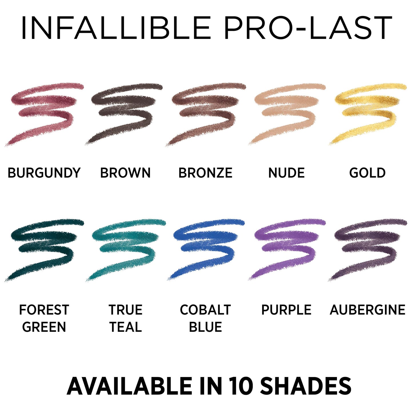L’Oréal Paris Lápis Delineador Pro-Last Da Makeup Infallible, À Prova D'Água E Resistente A Manchas, Desliza Facilmente Para Criar Qualquer Visual, Marrom, 0,042 Oz.