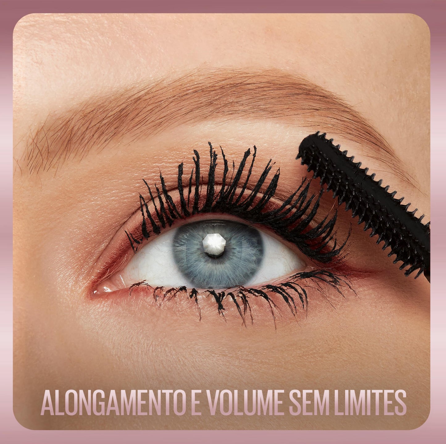 Lash Sensational Sky High Maybelline NY, Máscara de Cílios À Prova d'Água, Alongamento e Volume de Longa Duração com Extrato de Bambu, Cor Preto, 7,2ml
